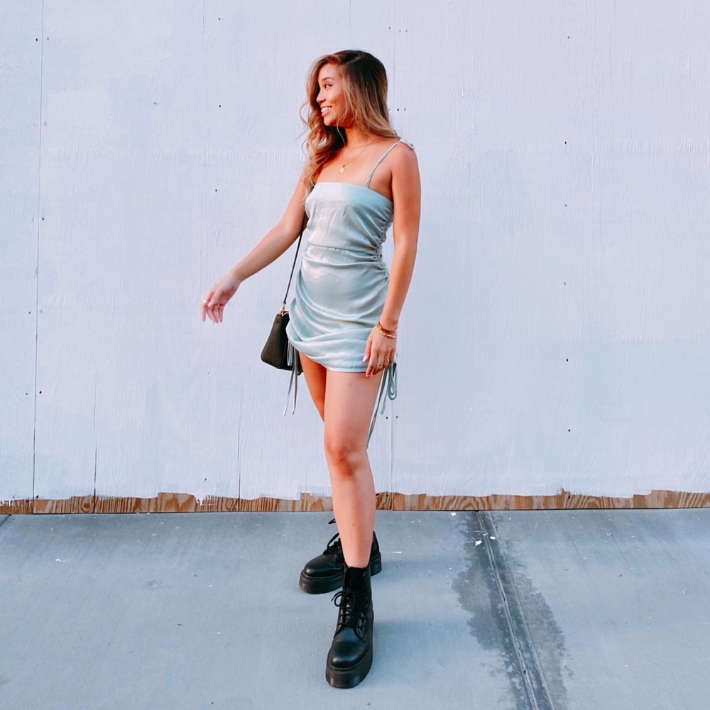 Nasty Gal Satin Mini Dress